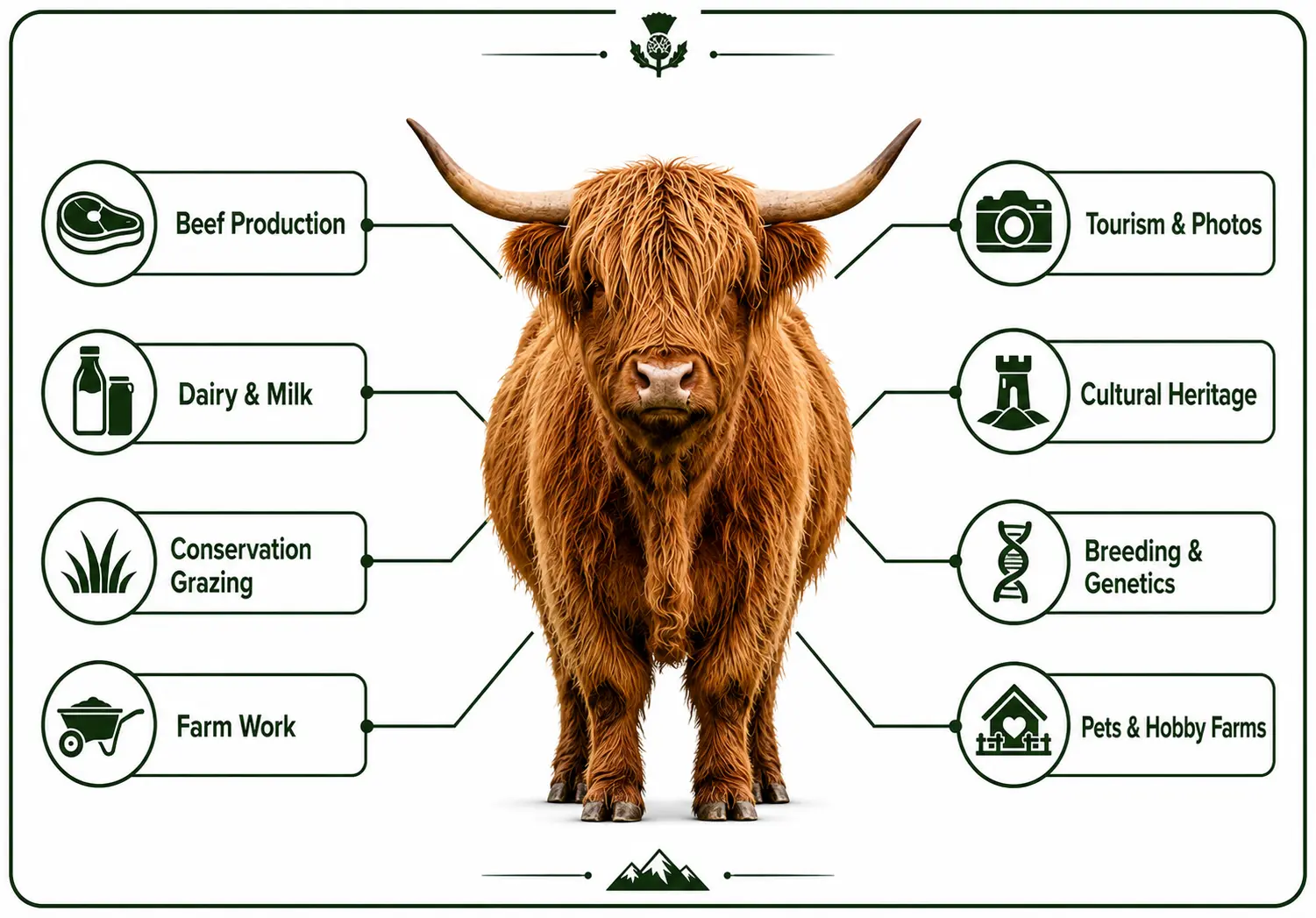 Highland Cow Uses showcase
