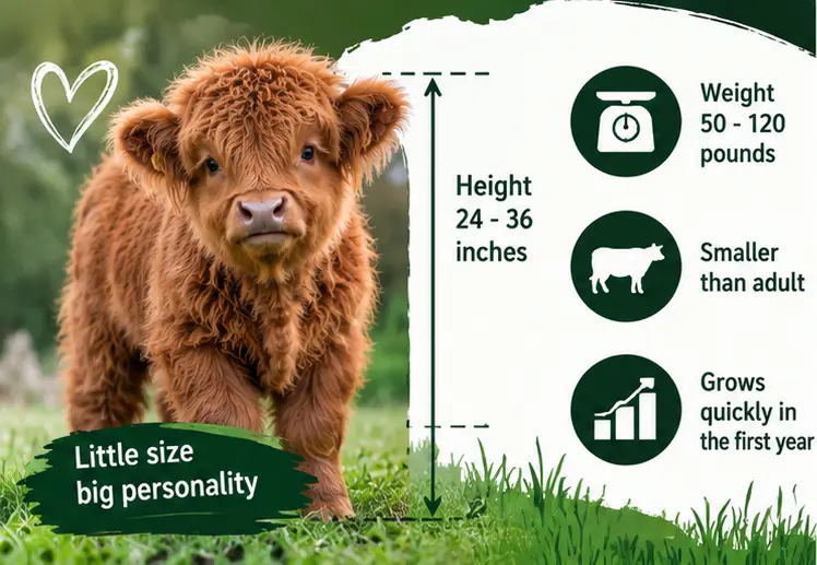 Baby Highland Cow Size and Weight