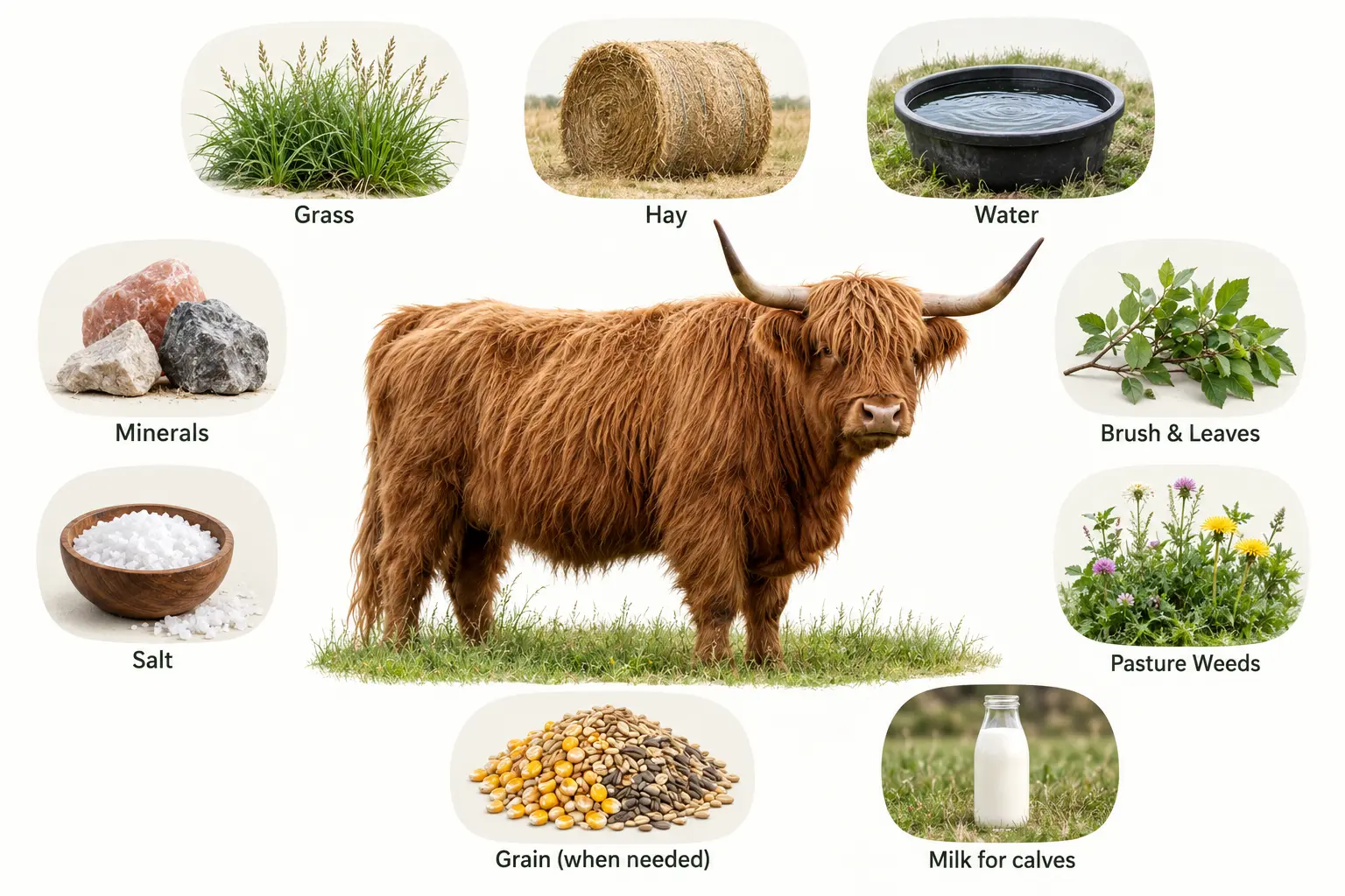 What-Do-Highland-Cows-Eat-Daily-Diet-Food-and-Feeding-Guide-Infographic