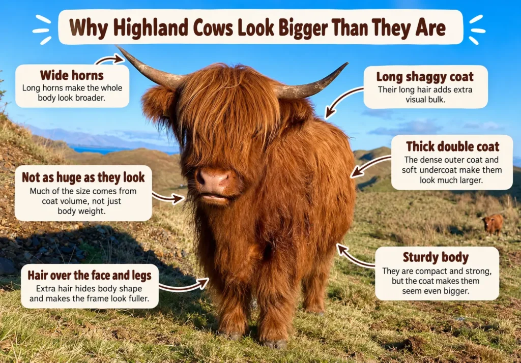 Why Highland Cows Look Bigger Than They Are