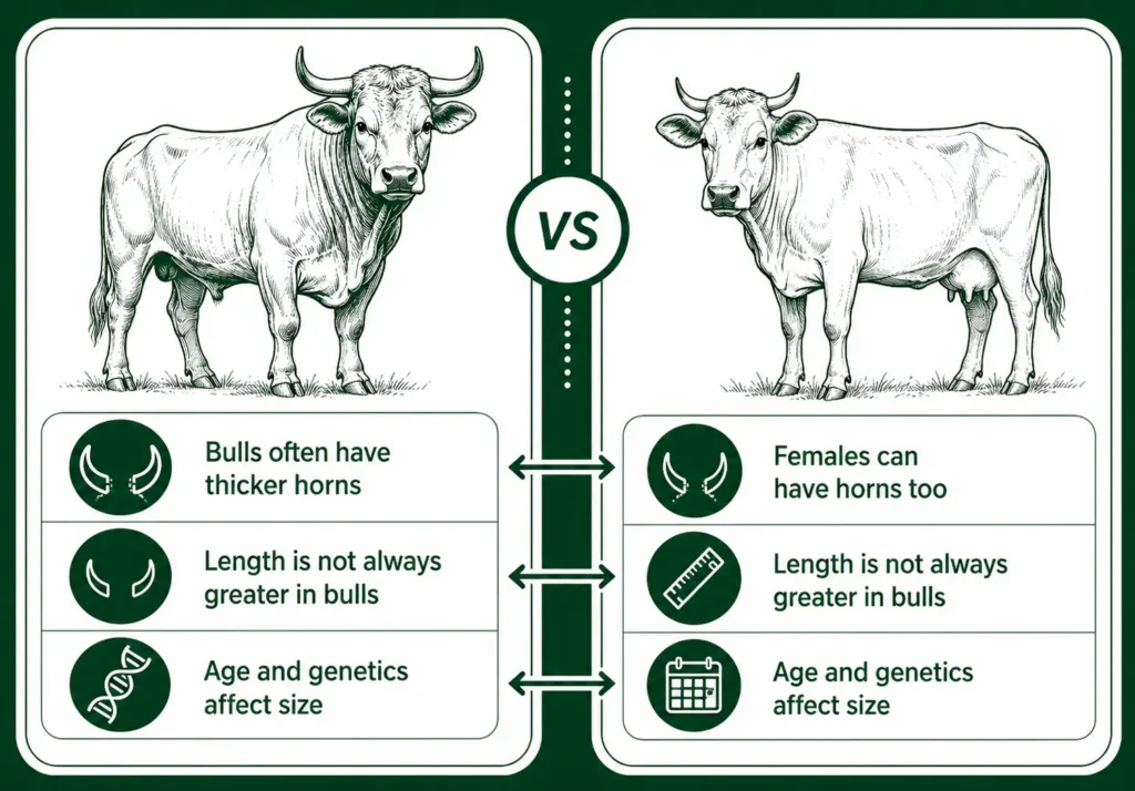 Do Jersey Bulls Have Bigger Horns Than Females