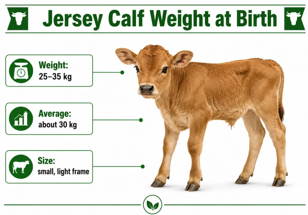 Jersey Calf Weight at Birth