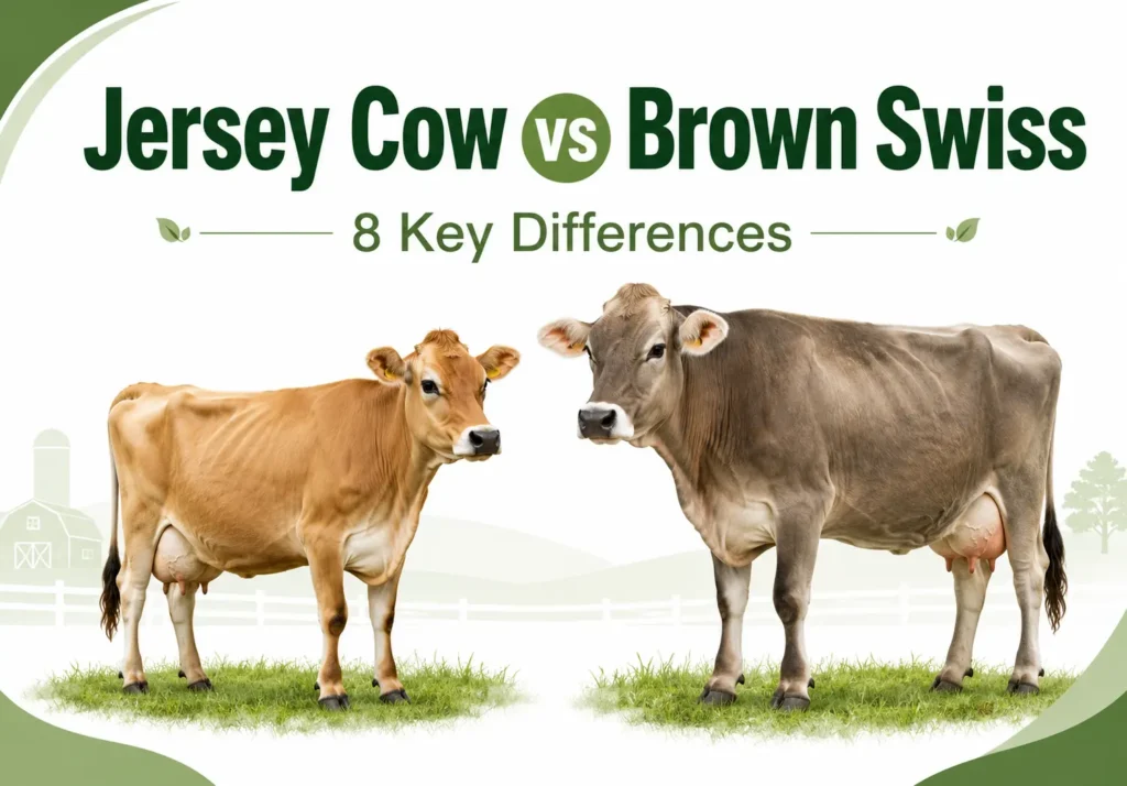 Jersey Cow vs Brown Swiss: 8 Key Differences