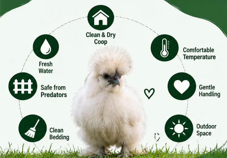 How to Care for Silkie Chickens