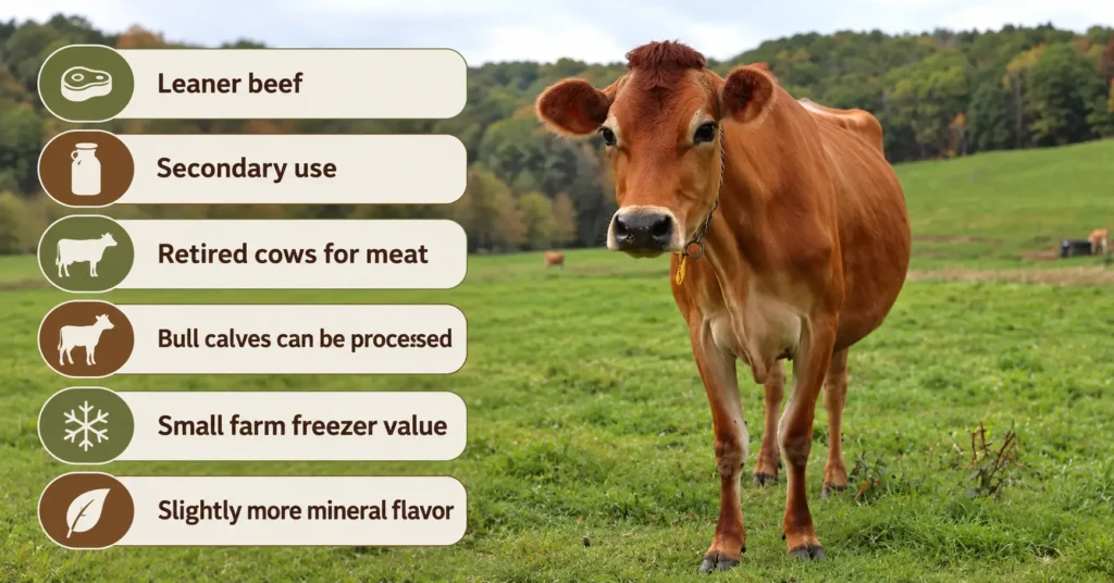 Jersey Cattle Beef Quality and Uses