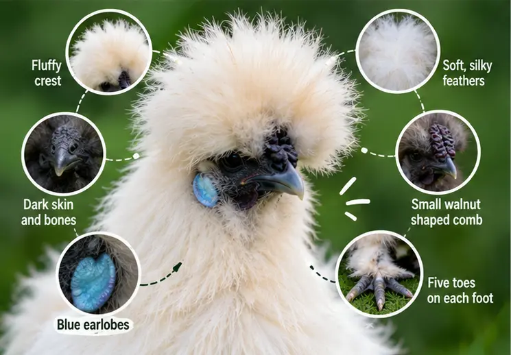 Silkie Chicken Appearance and Unique Features