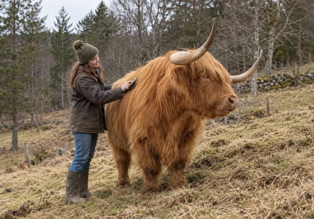 Why Do Highland Cows Need Brushing Coat Care Benefits