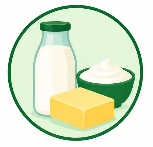 Rich creamy milk jersey cow icon img