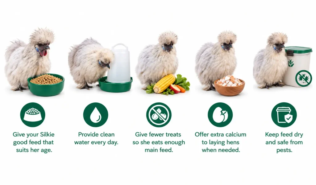Silkie Chicken Care Guide in laying time