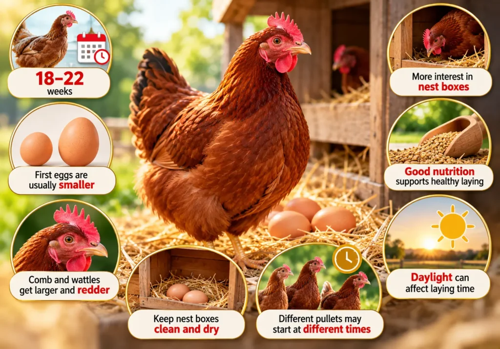 When Do Rhode Island Reds Start Laying Eggs